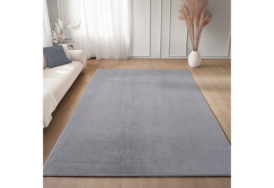 Carpettex Veloursteppich Unicolor - Einfarbig, Läufer, Höhe: 11 mm, Perfekt geeignet für Wohnzimmer, Schlafzimmer,Küche,Kinderzimmer von Carpettex