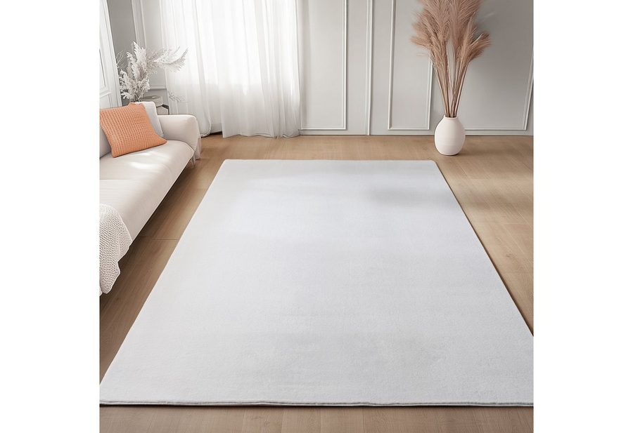 Carpettex Veloursteppich Unicolor - Einfarbig, Läufer, Höhe: 11 mm, Perfekt geeignet für Wohnzimmer, Schlafzimmer,Küche,Kinderzimmer von Carpettex