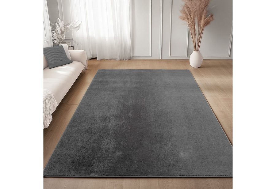 Carpettex Veloursteppich Unicolor - Einfarbig, Läufer, Höhe: 11 mm, Perfekt geeignet für Wohnzimmer, Schlafzimmer,Küche,Kinderzimmer von Carpettex