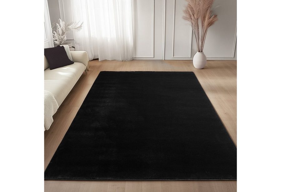 Carpettex Veloursteppich Unicolor - Einfarbig, Läufer, Höhe: 11 mm, Perfekt geeignet für Wohnzimmer, Schlafzimmer,Küche,Kinderzimmer von Carpettex