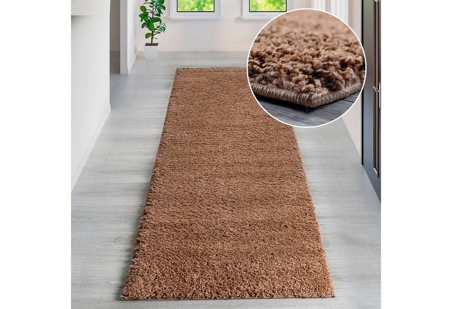 OTTO home Hochflor-Teppich Viva Shaggy, in Standard- und Premium-Qualität, 30 mm oder 45 mm Höhe, rechteckig, Uni Farben, einfarbig, weich, kuschelig, Läufer, Kundenliebling von OTTO home