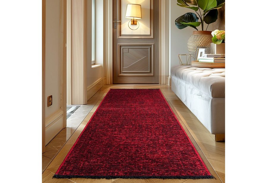 Carpettex Veloursteppich Boho Design, Läufer, Höhe: 7 mm, Baumwolle, Waschbarer Teppich, Boho-Stil, Wohnzimmer, Schlafzimmer von Carpettex