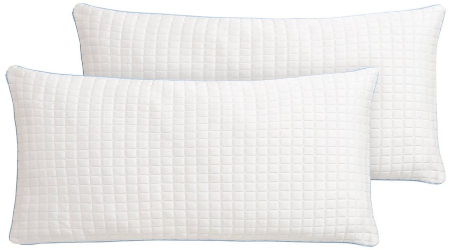 RIBECO Kissenhülle Olaf, Ersatzkissenbezug mit kühlender & wärmender Seite, (2 Stück), der perfekte Bezug für den Sommer! von RIBECO