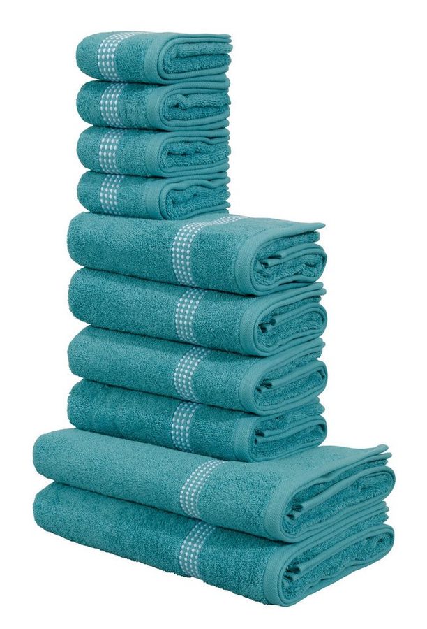 OTTO home Handtuch Set Kapra, Premium Handtücher, 100% Baumwolle, 500 gr/m², 10-tlg., Frottier (Set, 10-St), 2 Duschtücher, 4 Handtücher, 4 Gästehandtücher, 5 Jahre Garantie von OTTO home