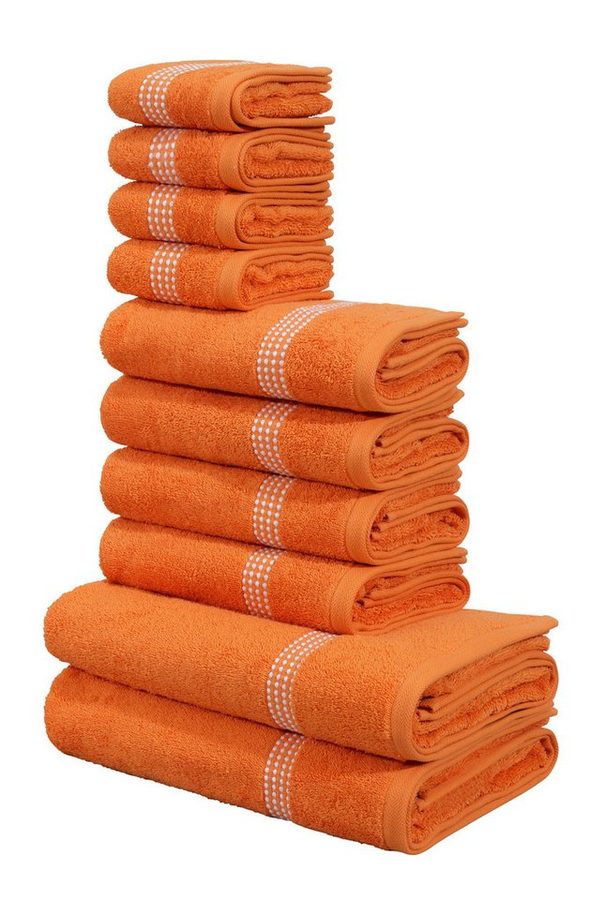 OTTO home Handtuch Set Kapra, Premium Handtücher, 100% Baumwolle, 500 gr/m², 10-tlg., Frottier (Set, 10-St), 2 Duschtücher, 4 Handtücher, 4 Gästehandtücher, 5 Jahre Garantie von OTTO home