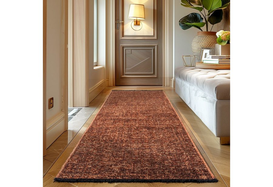 Carpettex Veloursteppich Boho Design, Läufer, Höhe: 7 mm, Baumwolle, Waschbarer Teppich, Boho-Stil, Wohnzimmer, Schlafzimmer von Carpettex