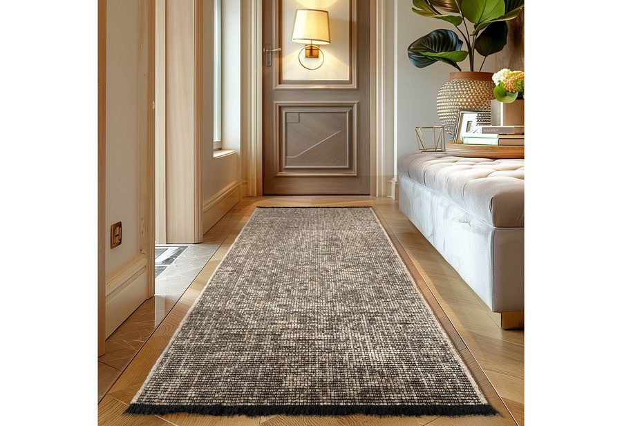 Carpettex Veloursteppich Boho Design, Läufer, Höhe: 7 mm, Baumwolle, Waschbarer Teppich, Boho-Stil, Wohnzimmer, Schlafzimmer von Carpettex