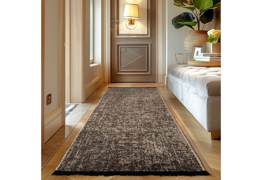 Carpettex Veloursteppich Boho Design, Läufer, Höhe: 7 mm, Baumwolle, Waschbarer Teppich, Boho-Stil, Wohnzimmer, Schlafzimmer von Carpettex