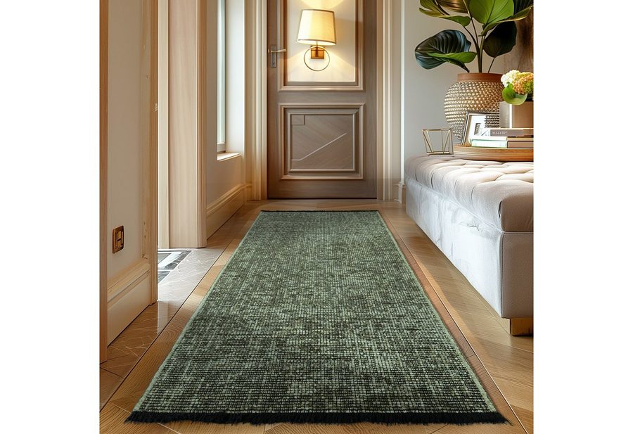 Carpettex Veloursteppich Boho Design, Läufer, Höhe: 7 mm, Baumwolle, Waschbarer Teppich, Boho-Stil, Wohnzimmer, Schlafzimmer von Carpettex