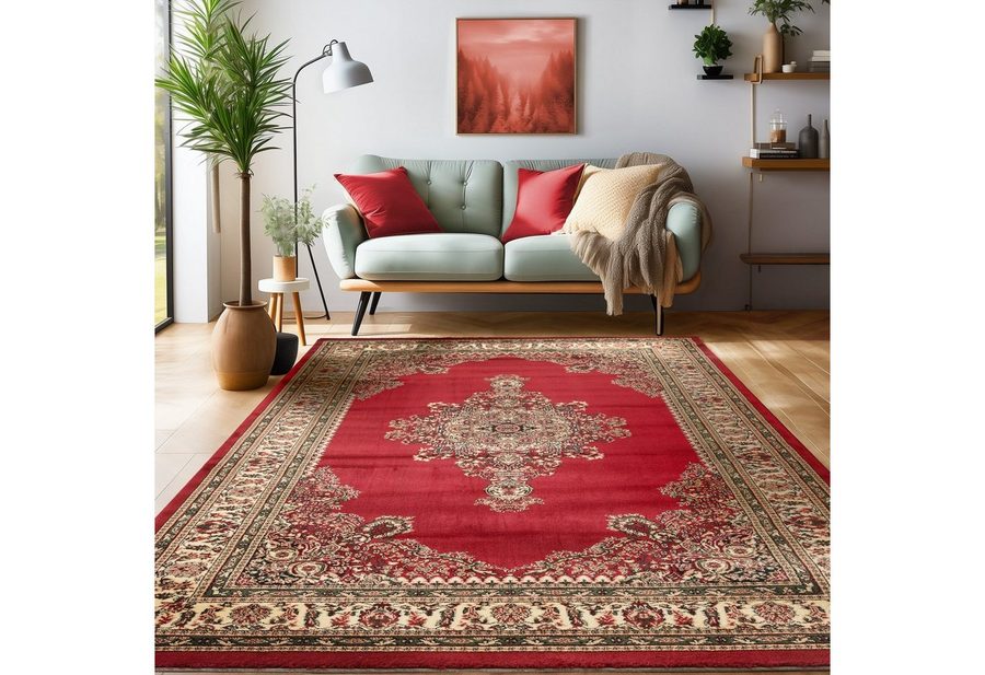 SIMPEX24 Orientteppich Orientalisch Design, Läufer, Höhe: 12 mm, Orinet Teppich Webteppich orientalischen Mustern Teppich Wohnzimmer von SIMPEX24