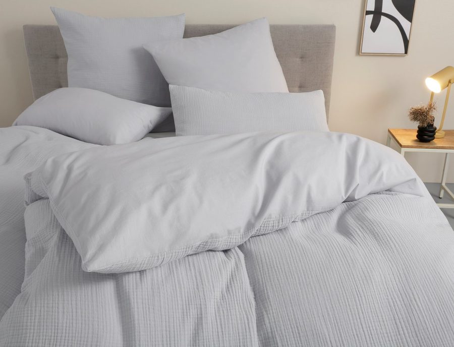 OTTO home Wendebettwäsche Sari3 aus weichem Musselin, Musselin, Renforcé, 2 teilig, NEUHEIT: aus 100% Baumwolle in weichem Musselin, Rückseite Renforcé von OTTO home