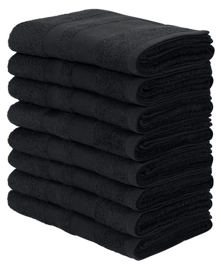 OTTO home Handtücher Vanessa, 8 Handtücher, 50x100cm, in Standard- und Premium-Qualität, Walkfrottee (Set, 8-St), Handtücher mit Bordüre, 100% Baumwolle, einfarbig, weich von OTTO home