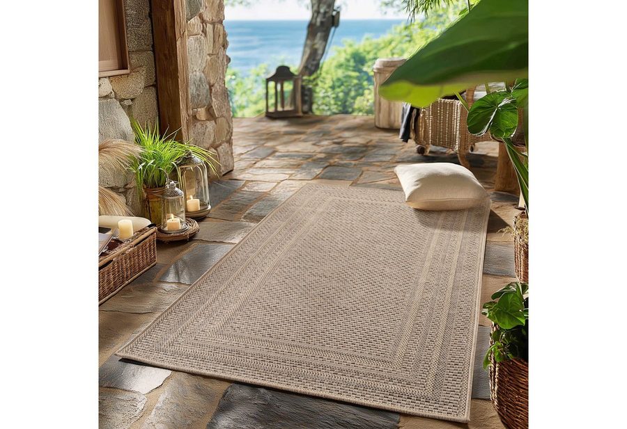 SIMPEX24 Outdoorteppich Boho Design, Läufer, Höhe: 5 mm, Outdoor Teppich Wetterfest Modern Design Wohnzimmer Küchen Terrasse von SIMPEX24