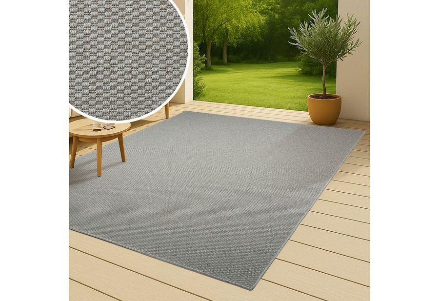 OTTO home Teppich Venedig, in Standard- und Premium-Qualität, 3 mm oder 5 mm Höhe, rechteckig, In- und Outdoor geeignet, Wetterfest & UV-beständig, Sisal-Optik von OTTO home