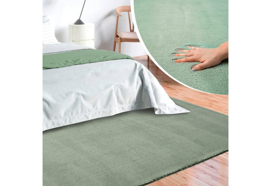 merinos Teppich Loft 37, Kunstfellteppich, rechteckig, Höhe: 16 mm, weich und kuschelig, Fell Haptik, Anti-Rutsch-Unterseite von merinos