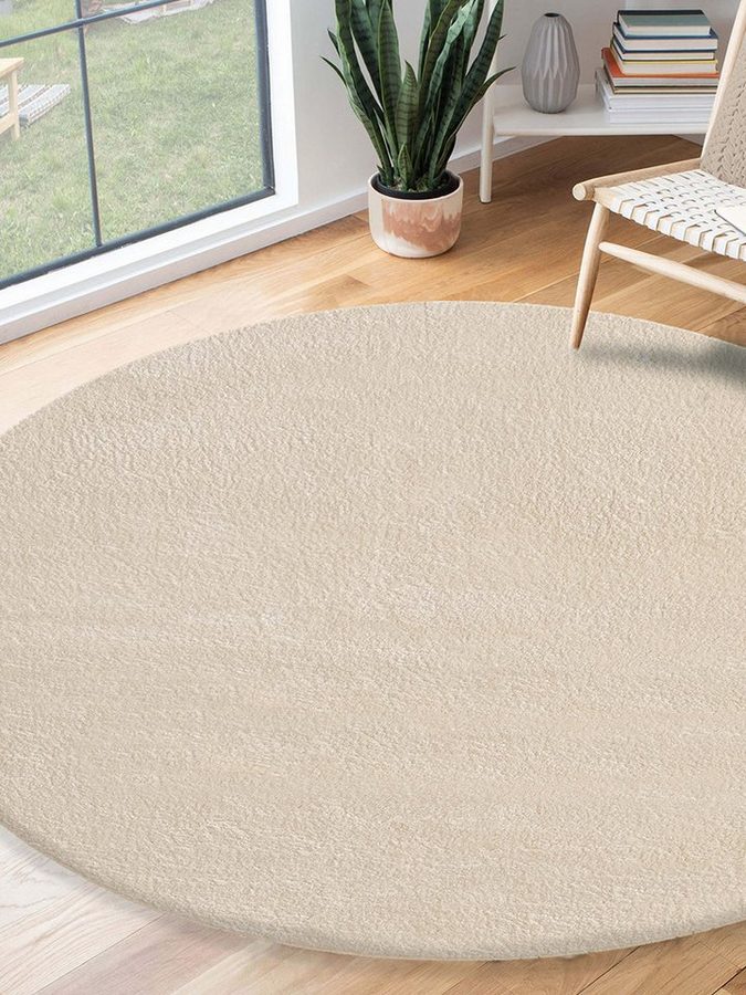 the carpet Teppich kuschelig & Super Soft, Anti-Rutsch Unterseite, rund, Höhe: 16 mm, Waschbar bis 30 Grad, Felloptik, Wohnzimmer Teppich, Kundenliebling von the carpet