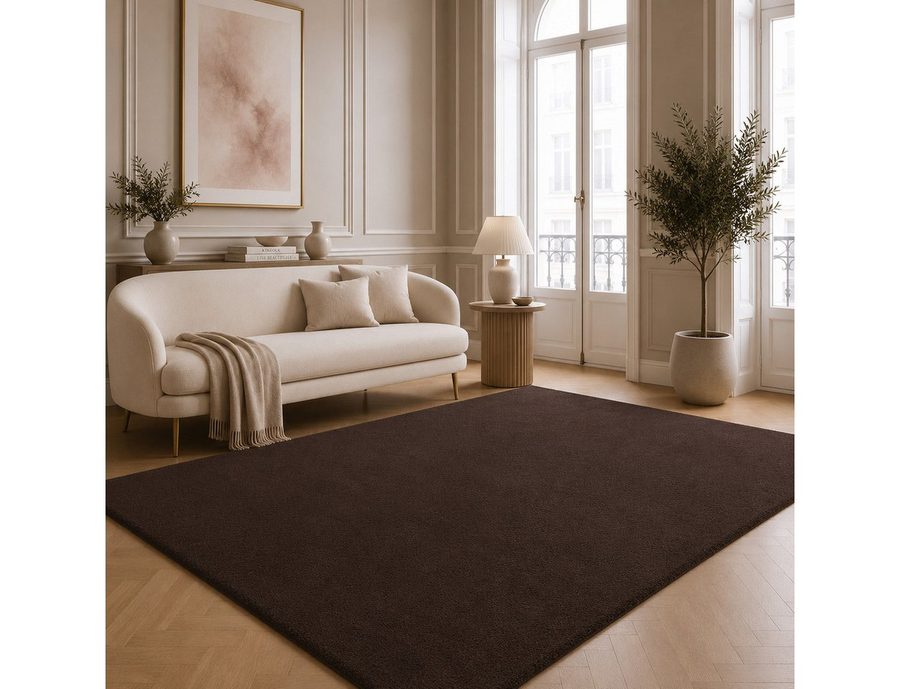 the carpet Teppich kuschelig & Super Soft, Anti-Rutsch Unterseite, rechteckig, Höhe: 16 mm, Waschbar bis 30 Grad, Felloptik, Wohnzimmer Teppich, Kundenliebling von the carpet