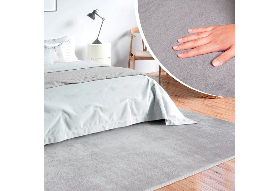 merinos Teppich Loft 37, Kunstfellteppich, rechteckig, Höhe: 16 mm, weich und kuschelig, Fell Haptik, Anti-Rutsch-Unterseite von merinos