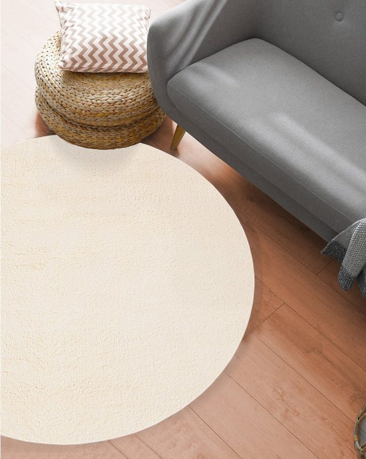 the carpet Teppich kuschelig & Super Soft, Anti-Rutsch Unterseite, rund, Höhe: 16 mm, Waschbar bis 30 Grad, Felloptik, Wohnzimmer Teppich, Kundenliebling von the carpet