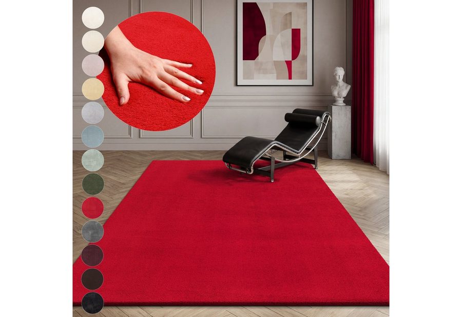 OTTO home Teppich Arabell, Kunstfellteppich, Felloptik, waschbar, rechteckig, Höhe: 16 mm, flauschig, kuschelig, Anti-Rutsch-Unterseite, Wohnzimmer, Schlafzimmer von OTTO home