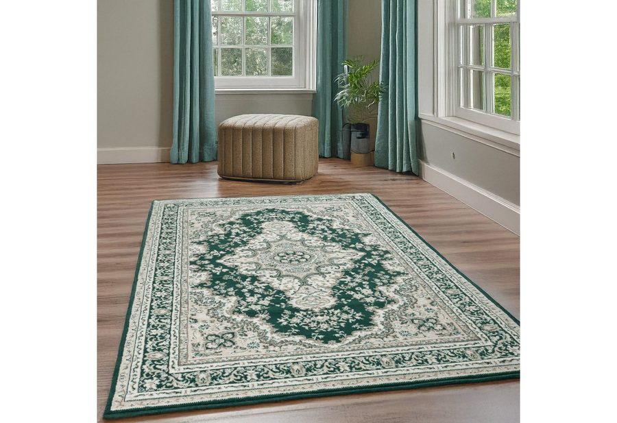 OTTO home Teppich Oriental, Made in Belgium, rechteckig, Höhe: 7 mm, Orient-Optik, mit Bordüre, Teppich, Kurzflor, Weich, Kundenliebling von OTTO home
