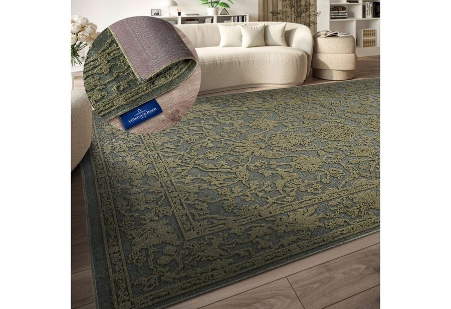 Villeroy & Boch Teppich Ambroise, rechteckig, Höhe: 5,5 mm, Wohnzimmer, Schlafzimmer, Modern, Hoch-Tief Effekt, Flur von Villeroy & Boch