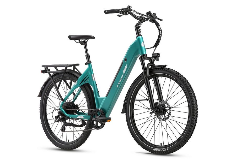 TTGO E-Bike Cityrad 28 Zoll, 70 Nm, Federsattelstütze, C5, für Alltag, Pendeln und Touren, 7 Gang Shimano, Kettenschaltung, Heckmotor, 648 Wh, City Pedelec mit 110 km Reichweite & Hydraulikbremsen