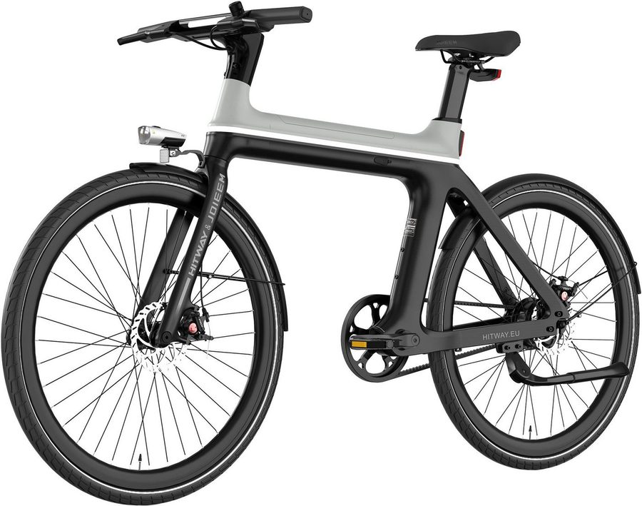 HITWAY E-Bike Cityrad 29 Zoll Elektrofahrrad mit 4G-GPS-Tracking, Max. 70km Reichweite, 1 Gang, Heckmotor, 345,6 Wh, Samsung Akku Smart E-Citybike, Diebstahlschutzsystem & IPX5