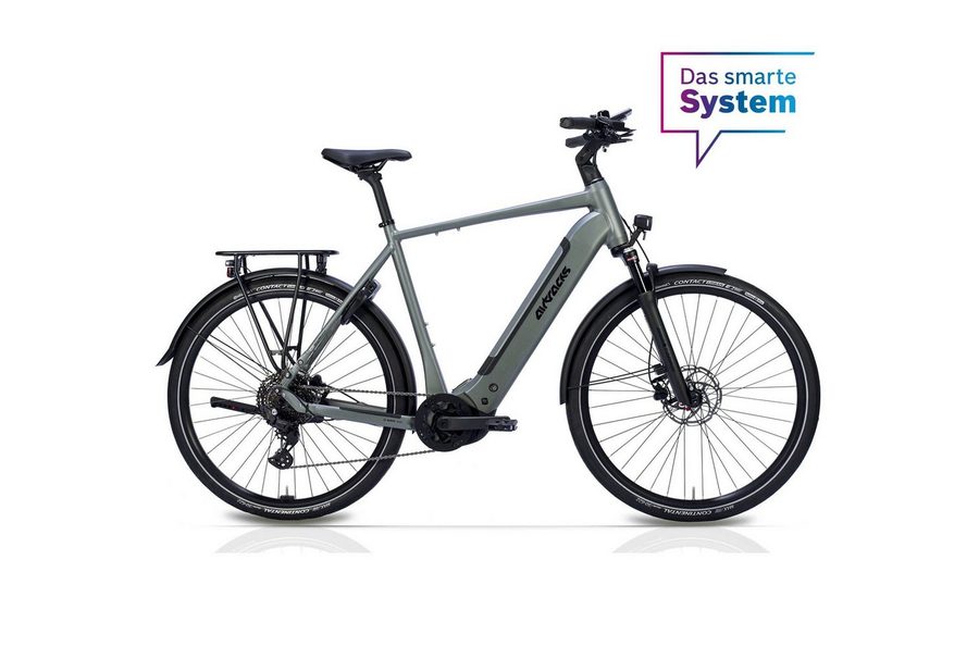 Airtracks E-Bike Trekkingrad 28 Herren E-Bike Trekking Fahrrad TERRA TR2 BOSCH Performance Line PX, 10 Gang Shimano Deore RD-M5130 SGS, Linkglide, 10-fach Schaltwerk, Kettenschaltung, Mittelmotor, 600 Wh, (Akku PowerTube 600Wh, Smart System), Display Intuvia 100, Größen 52cm 56cm 60cm -Mod. 2026