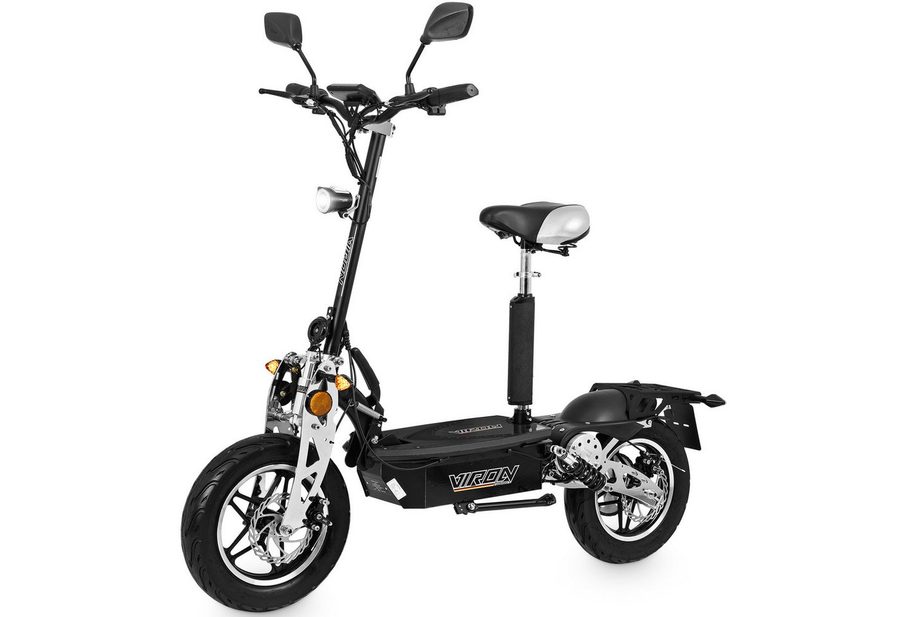 Viron E-Scooter 1000W VR-1500-EEC mit Straßenzulassung ABE, 35.00 km/h, Elektro Scooter Elektroroller Moped Zulassung Roller EScooter Faltbar