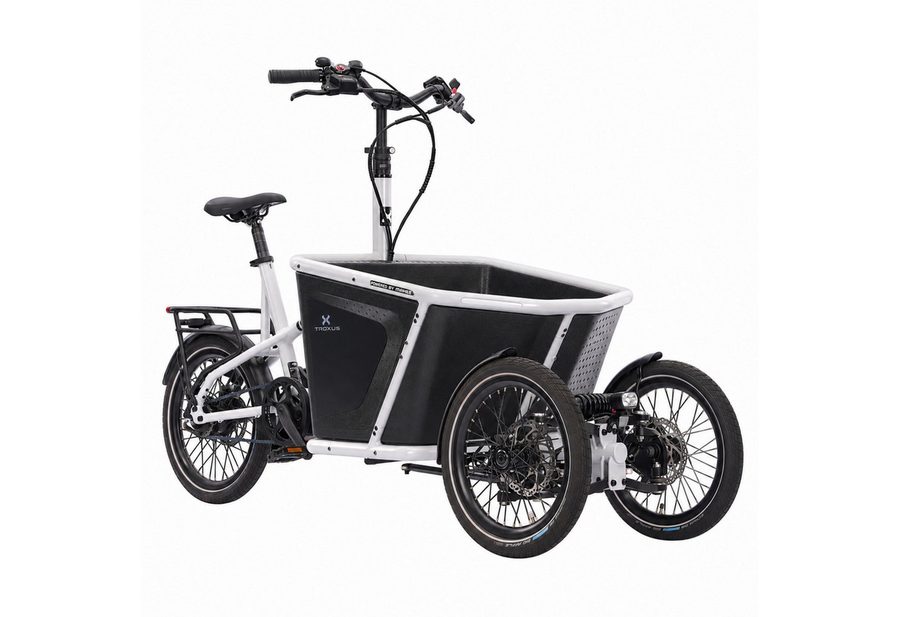 PixelPilot E-Bike E-Lastenrad CARVO 04 E-Lastenrad Dreirad mit Transportbox, Shimano EP6, Nexus Di2 Schaltwerk, Mittelmotor, 504 Wh, Maximale Belastung: 150 kg, Maximale Belastung der Transportbox: 50 kg