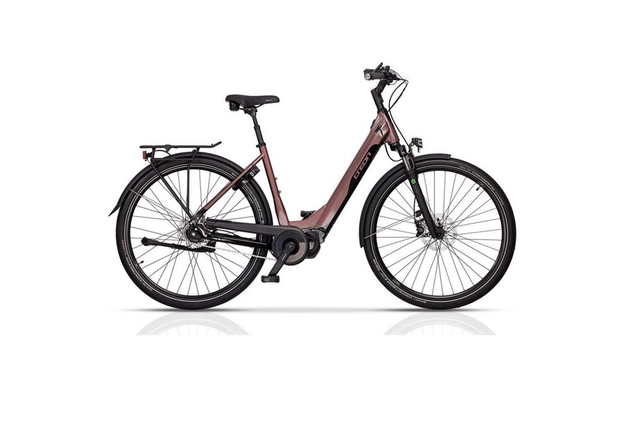 Airtracks E-Bike Cityrad 28" Damen E-Bike City Bike Fahrrad e-TOURING 11.7 SHIMANO STEPS E-6100, 5 Gang SHIMANO NEXUS INTER 5 Schaltwerk, Nabenschaltung, Mittelmotor, 504 Wh, Trekking Bike Tiefeinsteiger Low Step - 45cm 50cm 55cm