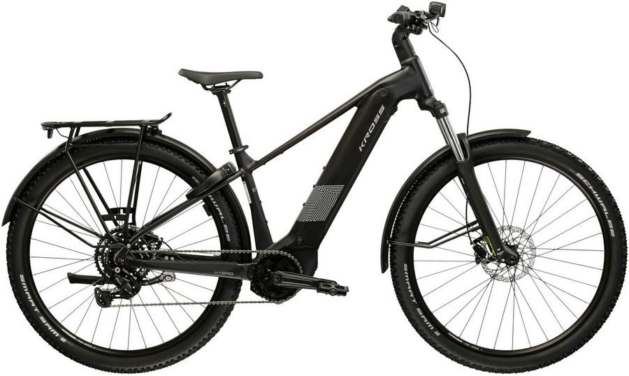 Kross E-Bike ATB Influx Hybrid SUV 2.0 16,7Ah / BOSCH 600 Wh 29" schwarz 9 Gänge 2026, 9 Gang Shimano CUES U4000 Schaltwerk, Kettenschaltung, Mittelmotor, 600 Wh, BOSCH PERFORMANCE LINE PX 36 V/250 W, Mittelmotor