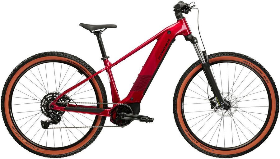 Kross E-Bike Mountainbike Influx Hybrid 2.0 16,7Ah / BOSCH 600 Wh 29" rot 9 Gänge 2026, 9 Gang Shimano CUES U4000 Schaltwerk, Kettenschaltung, Mittelmotor, 600 Wh, BOSCH PERFORMANCE LINE PX 36 V/250 W, Mittelmotor