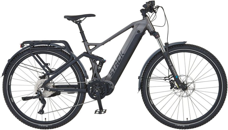 Prophete E-Bike Trekkingrad Stack 5.8, 10 Gang Shimano Deore Schaltwerk, Kettenschaltung, Mittelmotor, 720 Wh, Pedelec, Elektrofahrrad für Herren