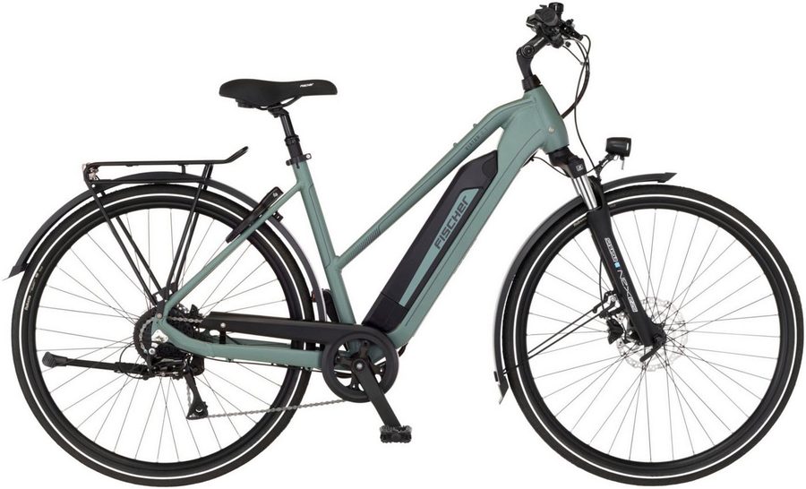 FISCHER Fahrrad E-Bike Trekkingrad VIATOR 2.1 459 ACTIVE, 8 Gang Shimano ACERA Schaltwerk, Heckmotor, 459 Wh, (mit Akku-Ladegerät, mit Werkzeug), Pedelec, Elektrofahrrad für Damen und Herren