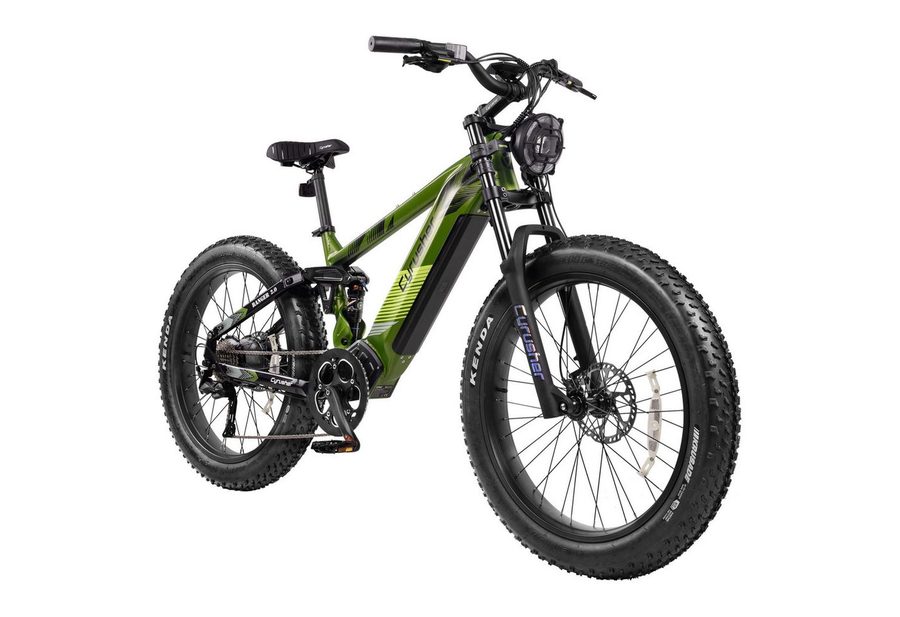 DOTMALL E-Bike Mountainbike Cyrusher Ranger 2.0 All-Terrain-Elektrofahrrad,52V 20Ah Shimano 9-Gang, Heckmotor, 1040 Wh
