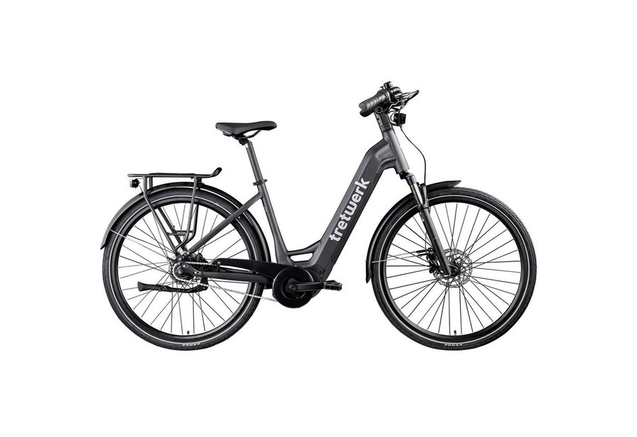 Tretwerk E-Bike Cityrad Amber Nexus, 8 Gang, Nabenschaltung, Mittelmotor, 550 Wh, Tretwerk Amber Nexus E Bike Damen 28 Zoll Elektrofahrrad 155 - 185cm