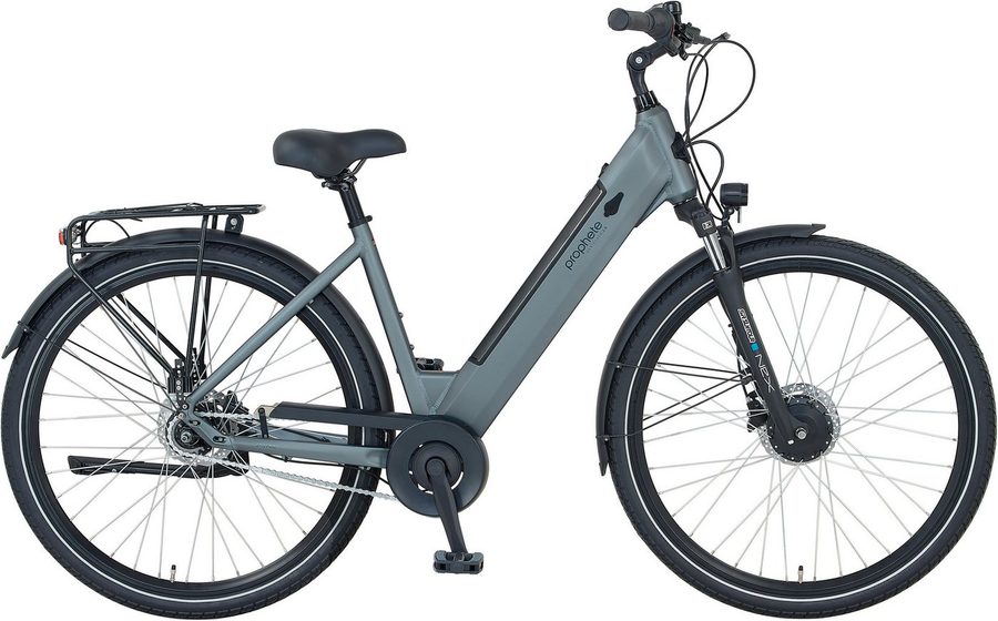Prophete E-Bike Cityrad Geniesser 2.8, 7 Gang Shimano Nexus Schaltwerk, Nabenschaltung, Frontmotor, 540 Wh, Pedelec, Elektrofahrrad für Damen u. Herren