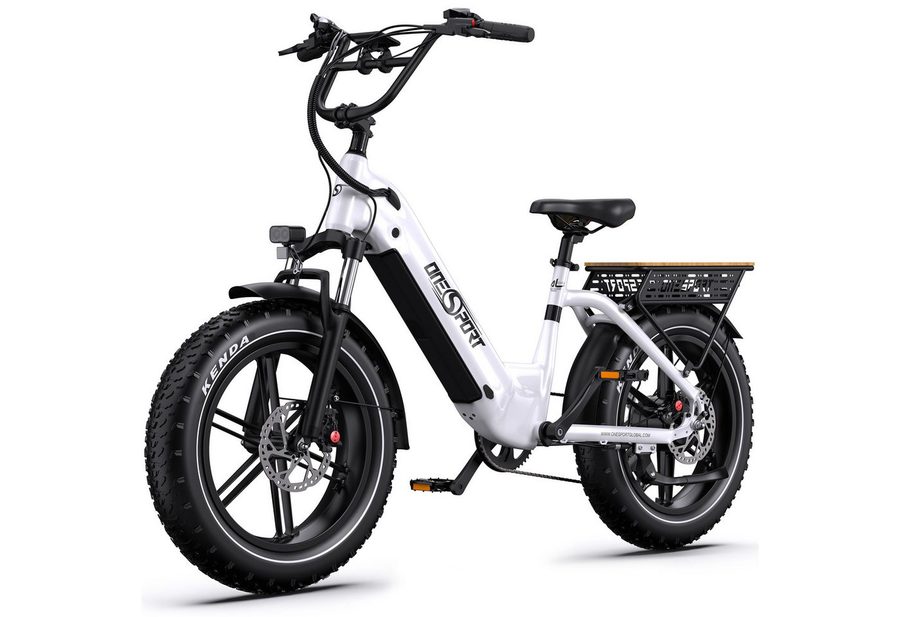 Onesport E-Bike Cityrad herren Elektrofahrrad 20× 4.0 Zoll 18AH 48V 864WH damen E-MBT, 7 Gang Shimano, Kettenschaltung (Shimano 7-Gang), Heckmotor, 864 Wh, Cityrad 7 Gang Shimano, hydraulischen Scheibenbremse, Kettenschaltung