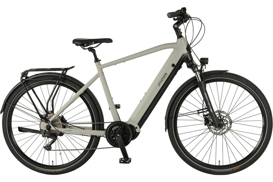 Prophete E-Bike Trekkingrad Entdecker 5.0, 10 Gang Shimano Deore Schaltwerk, Kettenschaltung, Mittelmotor, 800 Wh, Pedelec, Elektrofahrrad für Herren