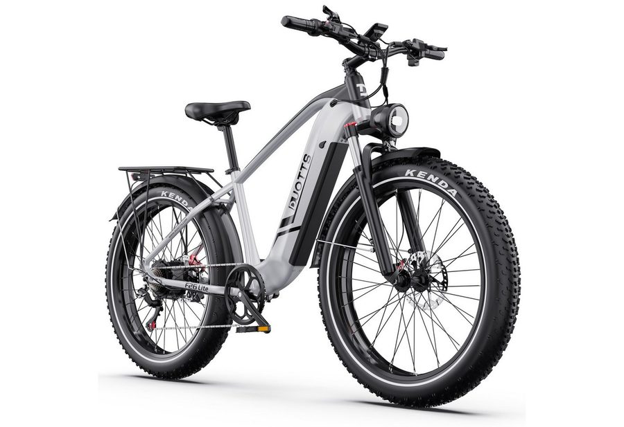 DUOTTS E-Bike Cityrad F26lite Pedelec Damen u. Herren 48V 864Wh 100km 26x4,0 Elektrisches, 7 Gang Shimano Schaltwerk, Kettenschaltung, Heckmotor, 864 Wh, Fat-Tire E-Mountainbike