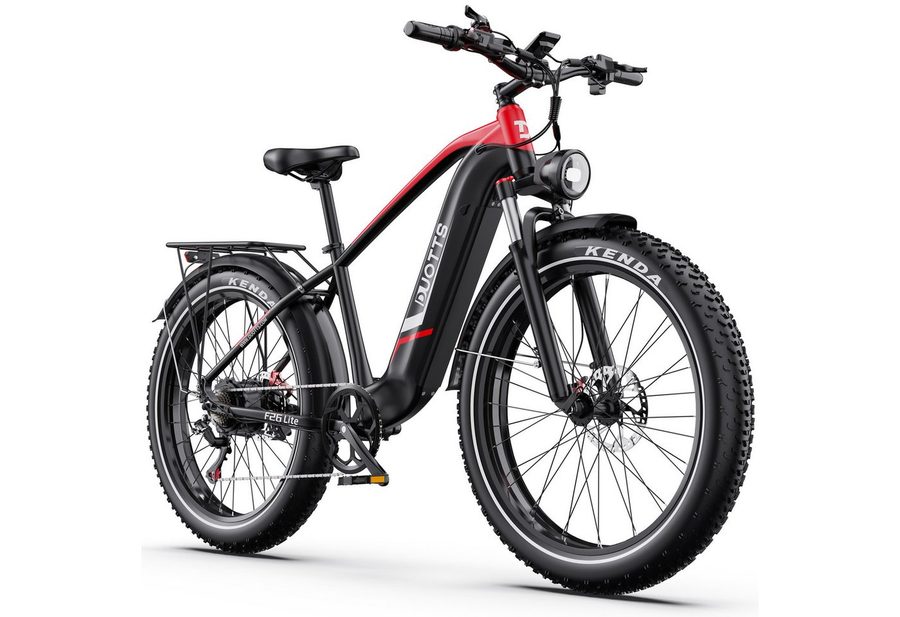 DUOTTS E-Bike Cityrad F26lite Pedelec Damen u. Herren 864Wh 26x4,0 Zoll 100km Elektrisches, 7 Gang Shimano Schaltwerk, Kettenschaltung, Heckmotor, 864 Wh, Fat-Tire E-Mountainbike