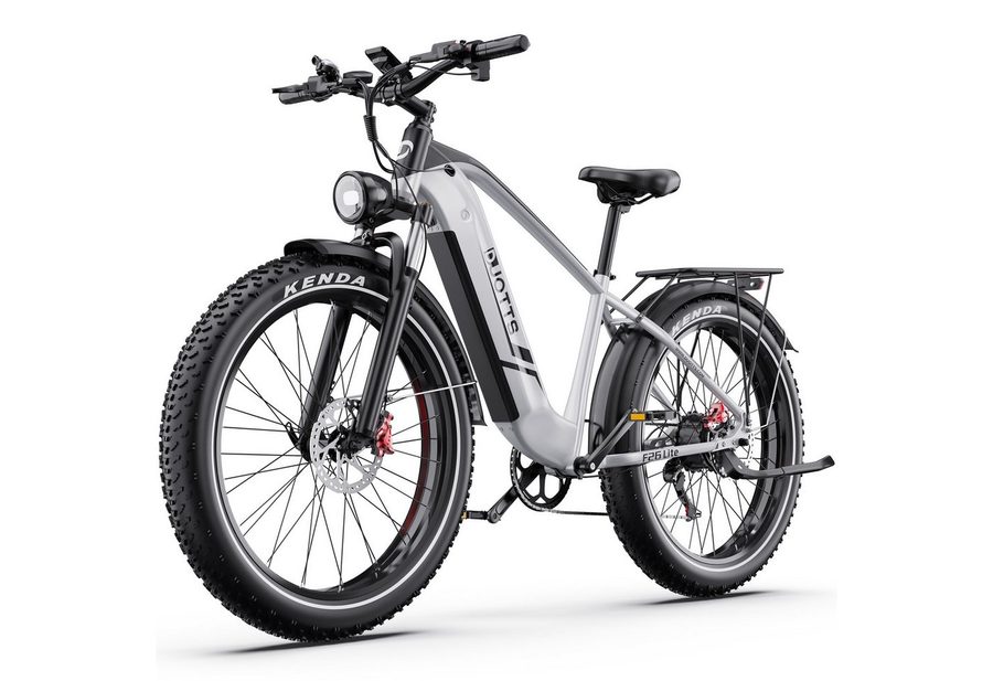 DUOTTS E-Bike Cityrad F26lite Pedelec Damen u. Herren 864Wh 26x4,0 Zoll 100km Elektrisches, 7 Gang Shimano Schaltwerk, Kettenschaltung, Heckmotor, 864 Wh, Fat-Tire E-Mountainbike
