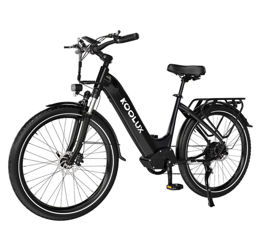 KOOLUX E-Bike 26/27,5 Zoll Elektrofahrrad für Damen/Herren,elektro-cityrad, Heckmotor, 720 Wh, Elektrofahrrad 7-Gang Shimano 48V15AH Herausnehmbare Batterie