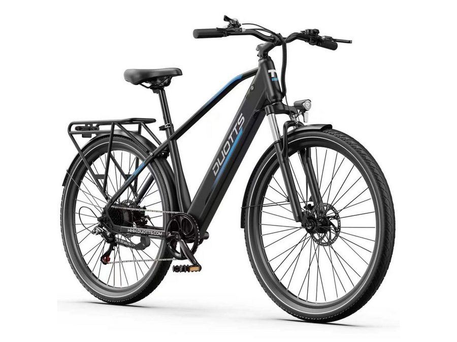 DUOTTS E-Bike Cityrad 28 ZollE-MBT 468Wh 250W Damen Citybike 90km Shimano 7-Gang Herren, Kettenschaltung, Heckmotor, 468 Wh, (mit abnehmbarem Akku, mit Akku-Ladegerät, mit Akku-Schlüssel), Pedelec 7 Gang, 720Wh Akku, Elektrofahrrad mit Gepäckträger