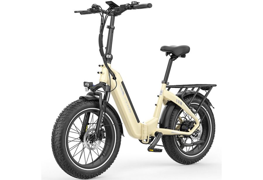 TTGO E-Bike Faltrad 20 Zoll, 70Nm, Drehmomentsensor, 120km/140km, Lockout-Federgabel, 7 Gang SHIMANO, Kettenschaltung, Heckmotor, 864 Wh, (LCD-Farbdisplay, hydraulische Scheibenbremse, bis zu 150kg), Klapprad, 4 Zoll Breitreifen, Elektrofahrrad für Damen und Herren