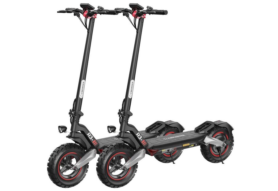 iscooter E-Scooter Elektro-Roller für den Geländeeinsatz 80-100km Reichweite, 500,00 W, 20,00 km/h, (2 tlg), 15Ah,doppelte Stoßdämpfung, klappbar, bis 150 kg belastbar