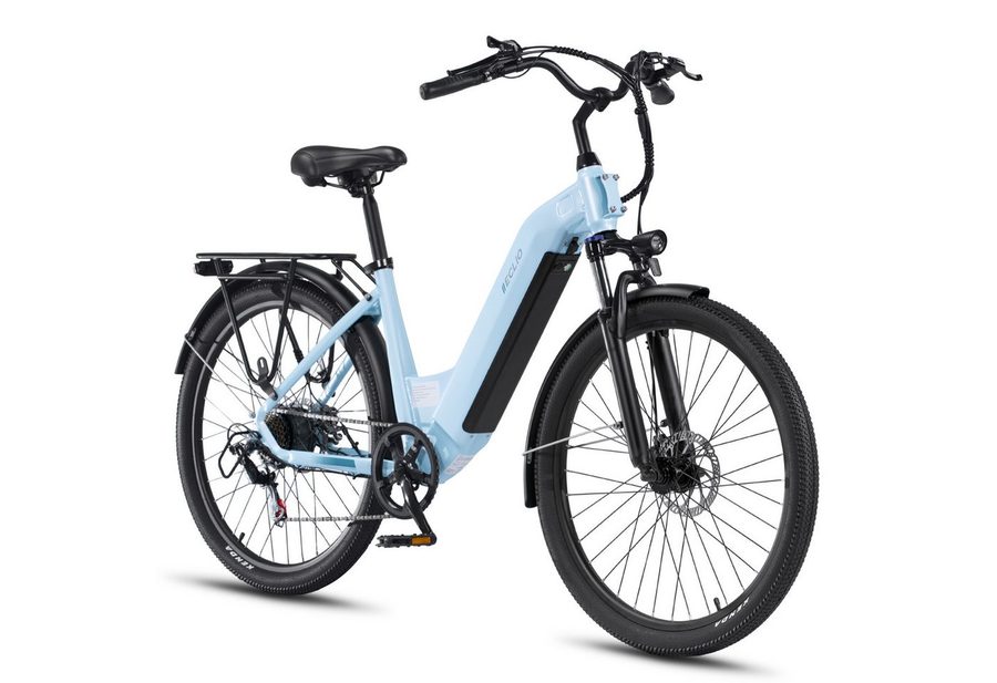 Vankel E-Bike Cityrad e bike für herren 26 zoll 18.2AH 36V 655WH damen 120km Elektrofahrrad, Kettenschaltung, Heckmotor, 655 Wh, (Beleuchtungsset mit Batterieladegerät, Batterieschlüssel, Werkzeug), Komfortables Stadtrad mit Scheibenbremsen & 26" Bereifung für Pendler
