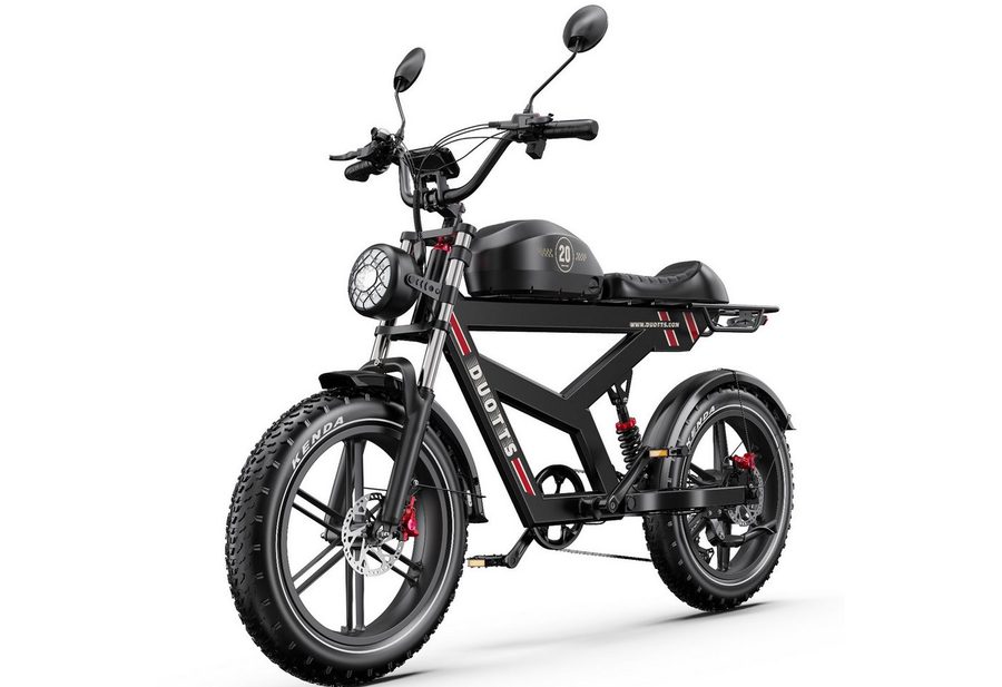 DUOTTS E-Bike max140km, APP-Sicherheit 1404wh 20×4,0 Zoll Fat-Tires 7-Gang Unisex, Kettenschaltung, Heckmotor, 1404 Wh, APP-Steuerung 1404wh Elektrofahrrad max140km